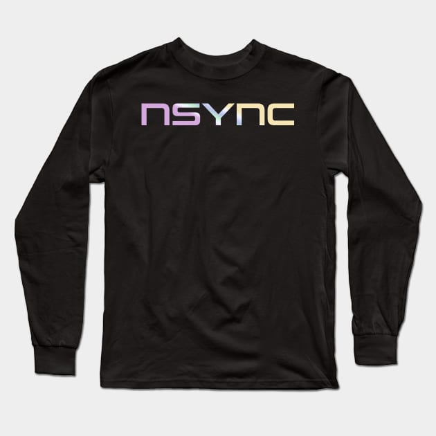 Nsync Typograph Gradient Long Sleeve T-Shirt by mnd_Ξkh0s